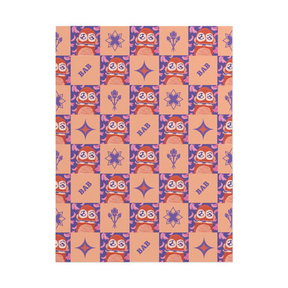 Monkey Mania 4 Print Heritage Papaya 18x24