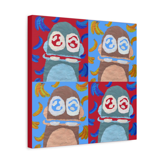 Monkey Mania 1 Canvas 16" x 16"
