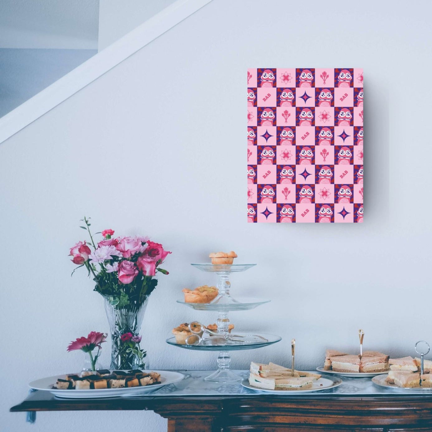 Monkey Mania 4 Canvas Heritage Azalea 18x24