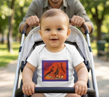 Baby Bodysuit Bird Hatching Human Baby