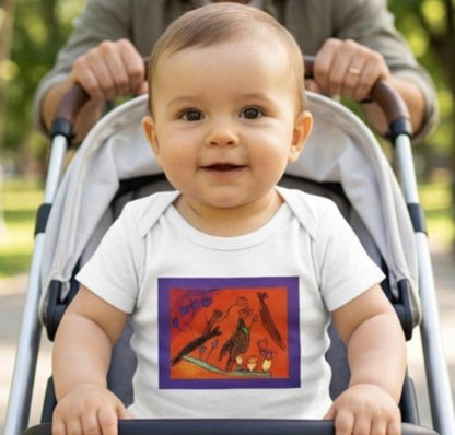 Baby Bodysuit Bird Hatching Human Baby