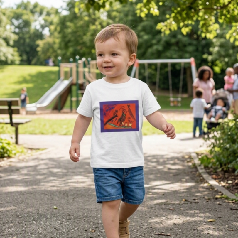 Toddler Tee Bird Hatching Human Baby