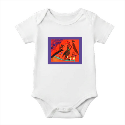 Baby Bodysuit Bird Hatching Human Baby