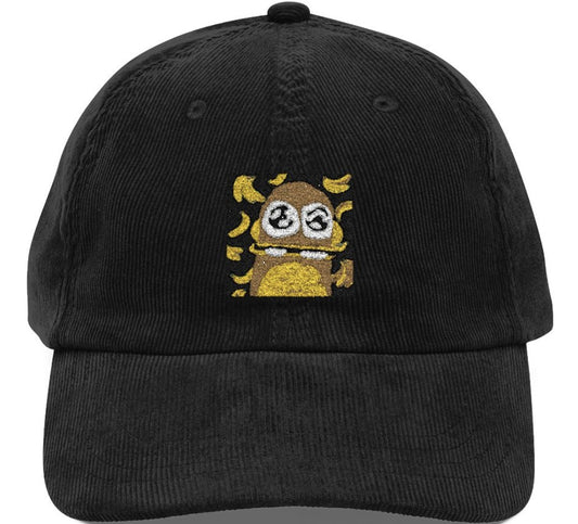 Monkey Classic Embroidered Corduroy Hat