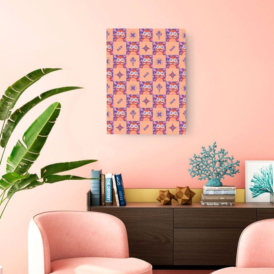 Monkey Mania 4 Canvas Heritage Papaya 18x24