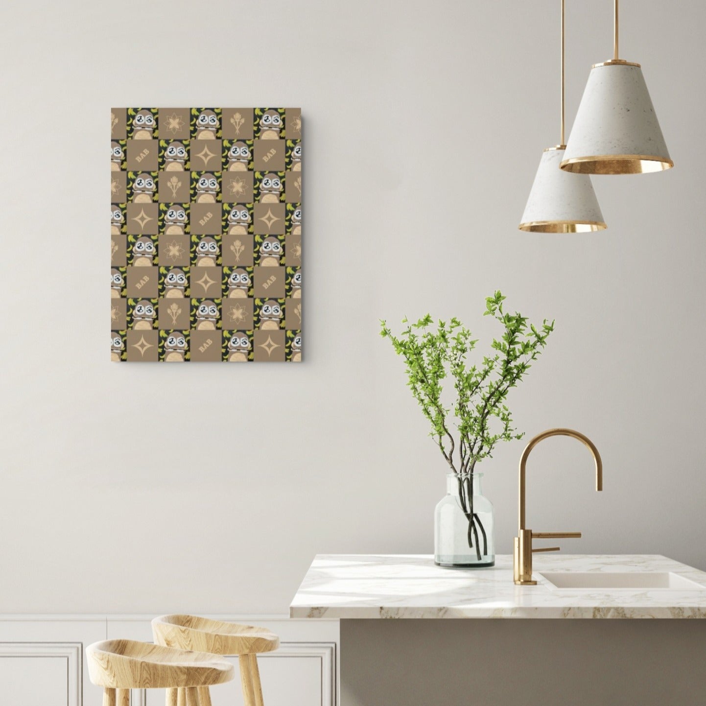 Monkey Classic Canvas Heritage Truffles 18x24