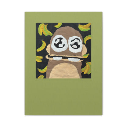 Monkey Classic w/ Wasabi Border Canvas 18x24