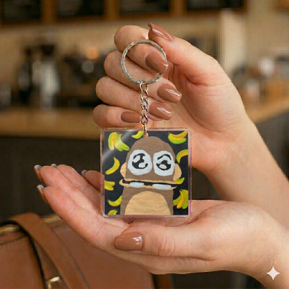 Monkey Classic Keychain