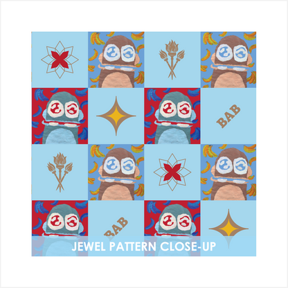 Monkey Mania 1 Print Heritage Jewel 18x24