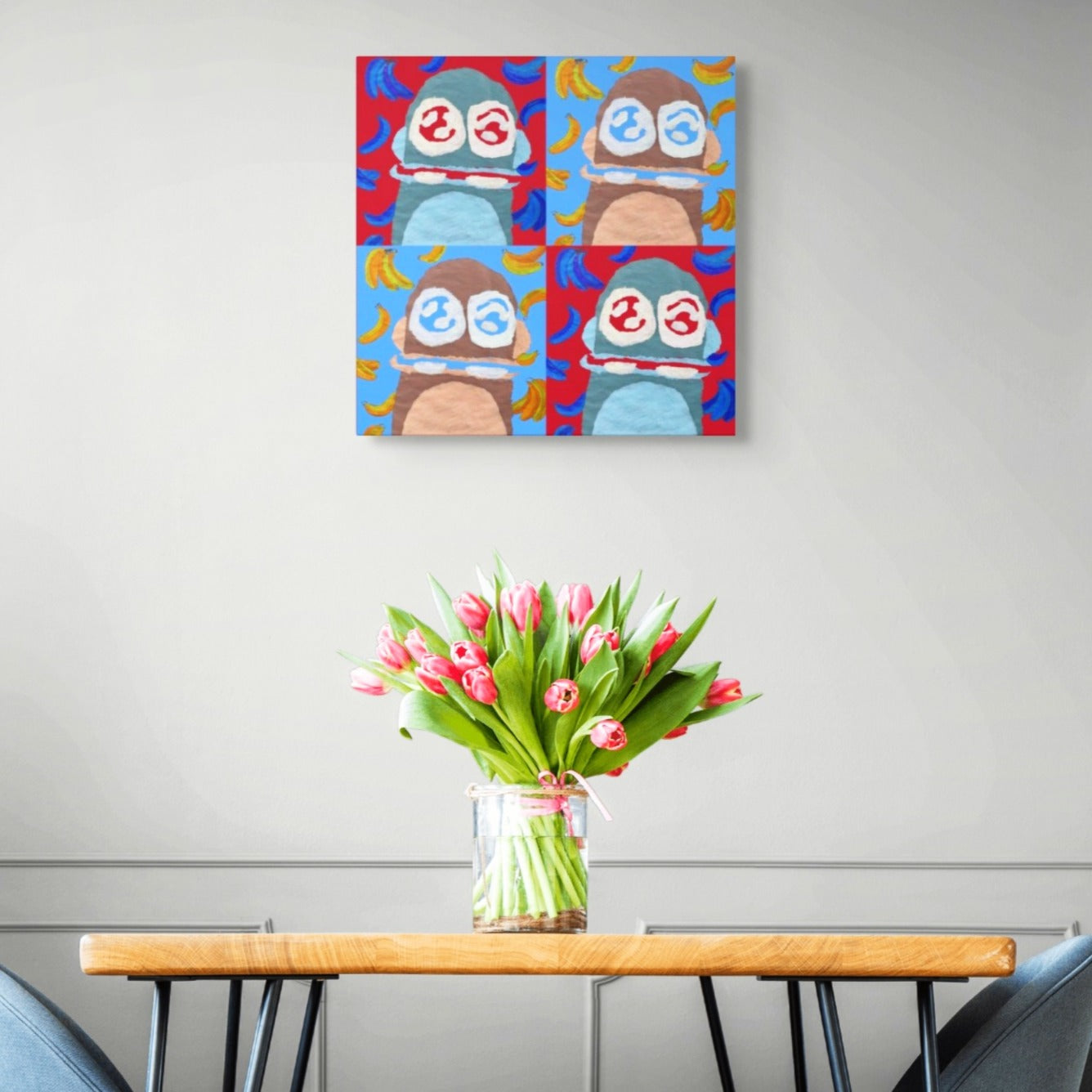 Monkey Mania 1 Print 16x16