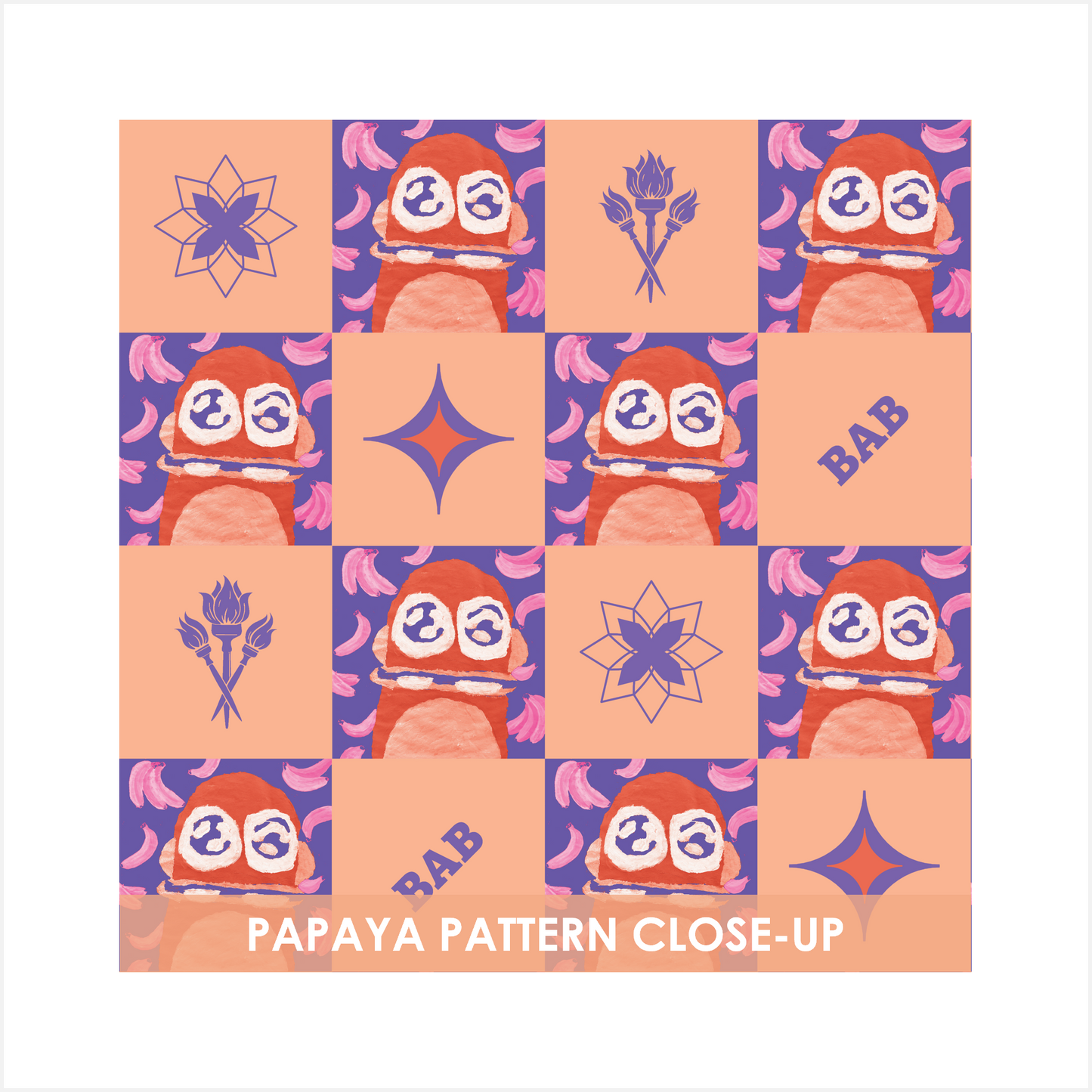 Monkey Mania 4 Canvas Heritage Papaya 18x24