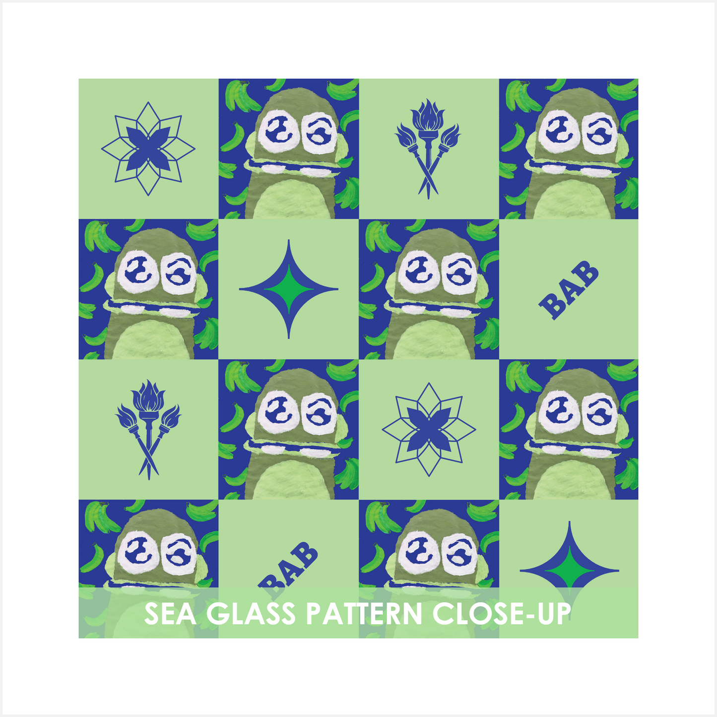 Monkey Mania 2 Canvas Heritage Sea Glass 18x24