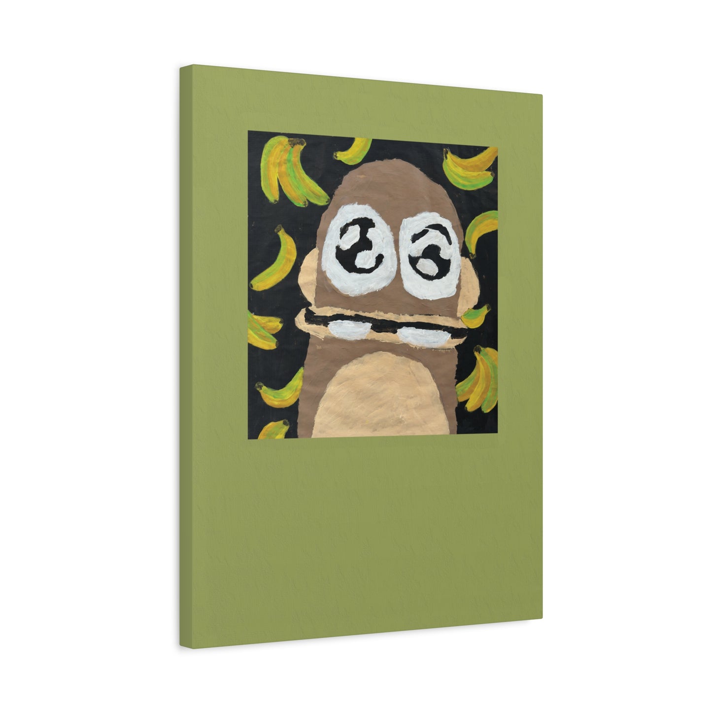 Monkey Classic w/ Wasabi Border Canvas 18x24