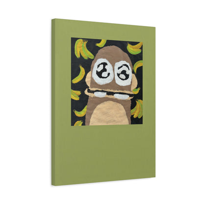 Monkey Classic w/ Wasabi Border Canvas 18x24