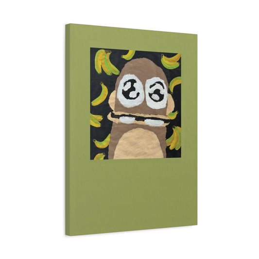 Monkey Classic w/ Wasabi Border Canvas 18x24