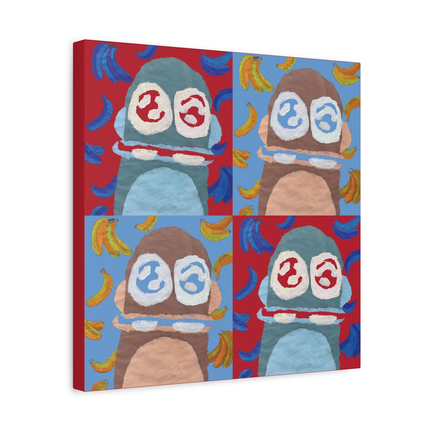 Monkey Mania 1 Canvas 16x16