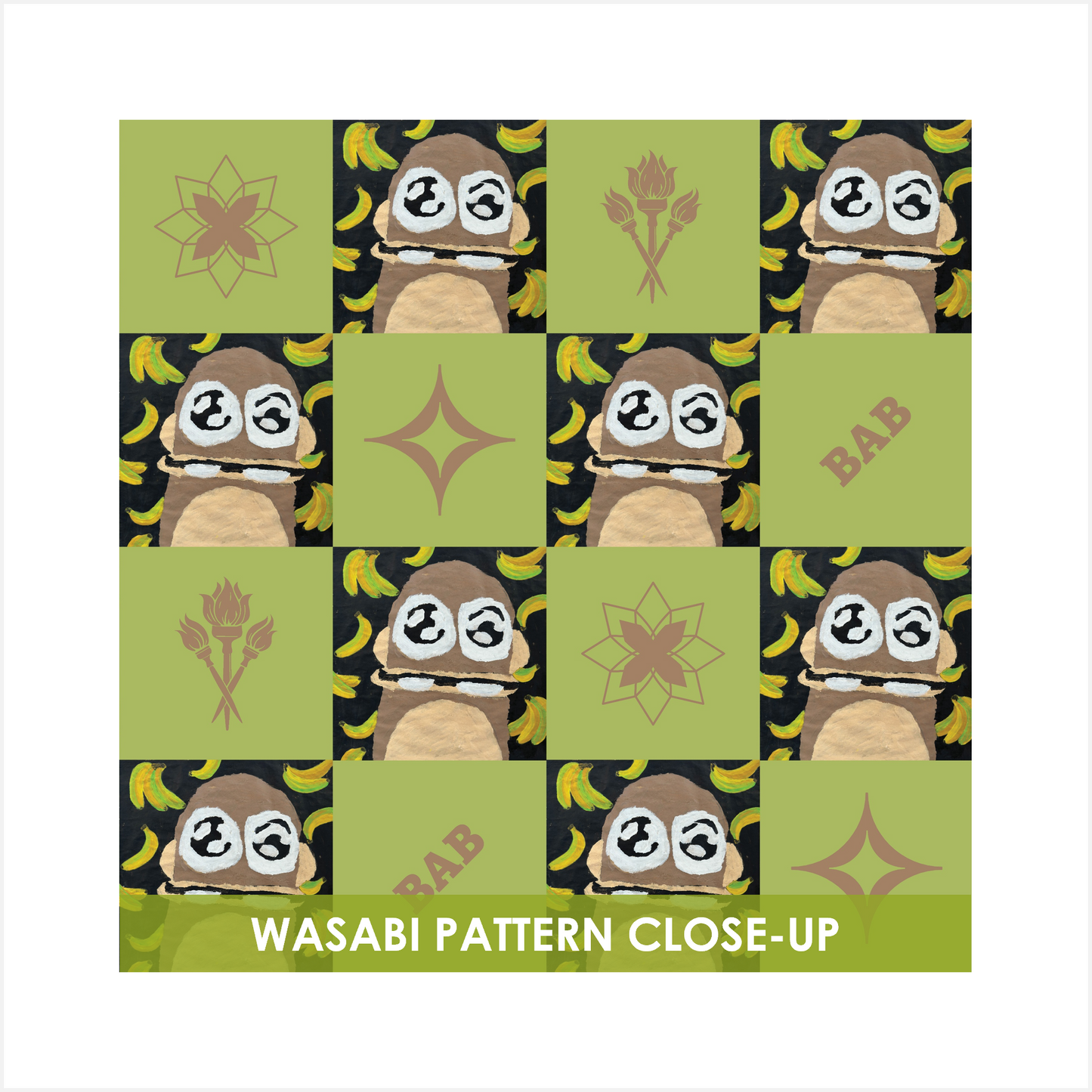 Monkey Classic Canvas Heritage Wasabi 18x24