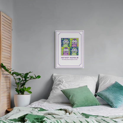 Monkey Mania 2 Print Art Deco 18X24