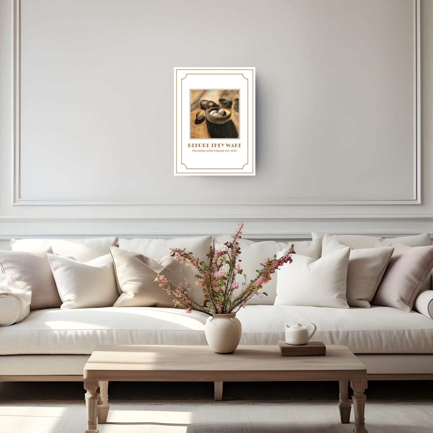 Before They Wake Print Art Deco 18x24