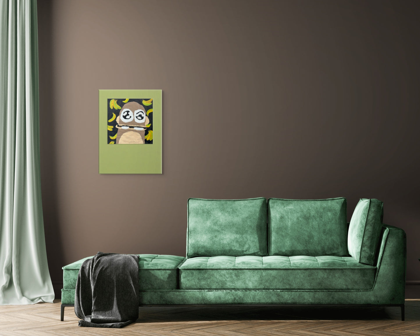 Monkey Classic w/ Wasabi Border Print 18x24