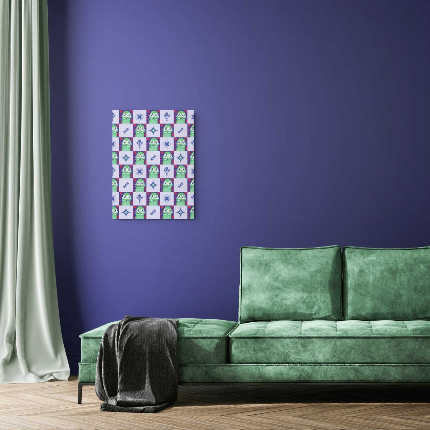 Monkey Mania 3 Print Heritage Sorbet 18x24