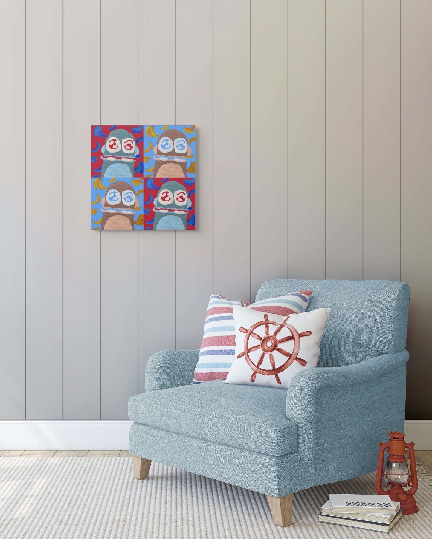 Monkey Mania 1 Canvas 16x16
