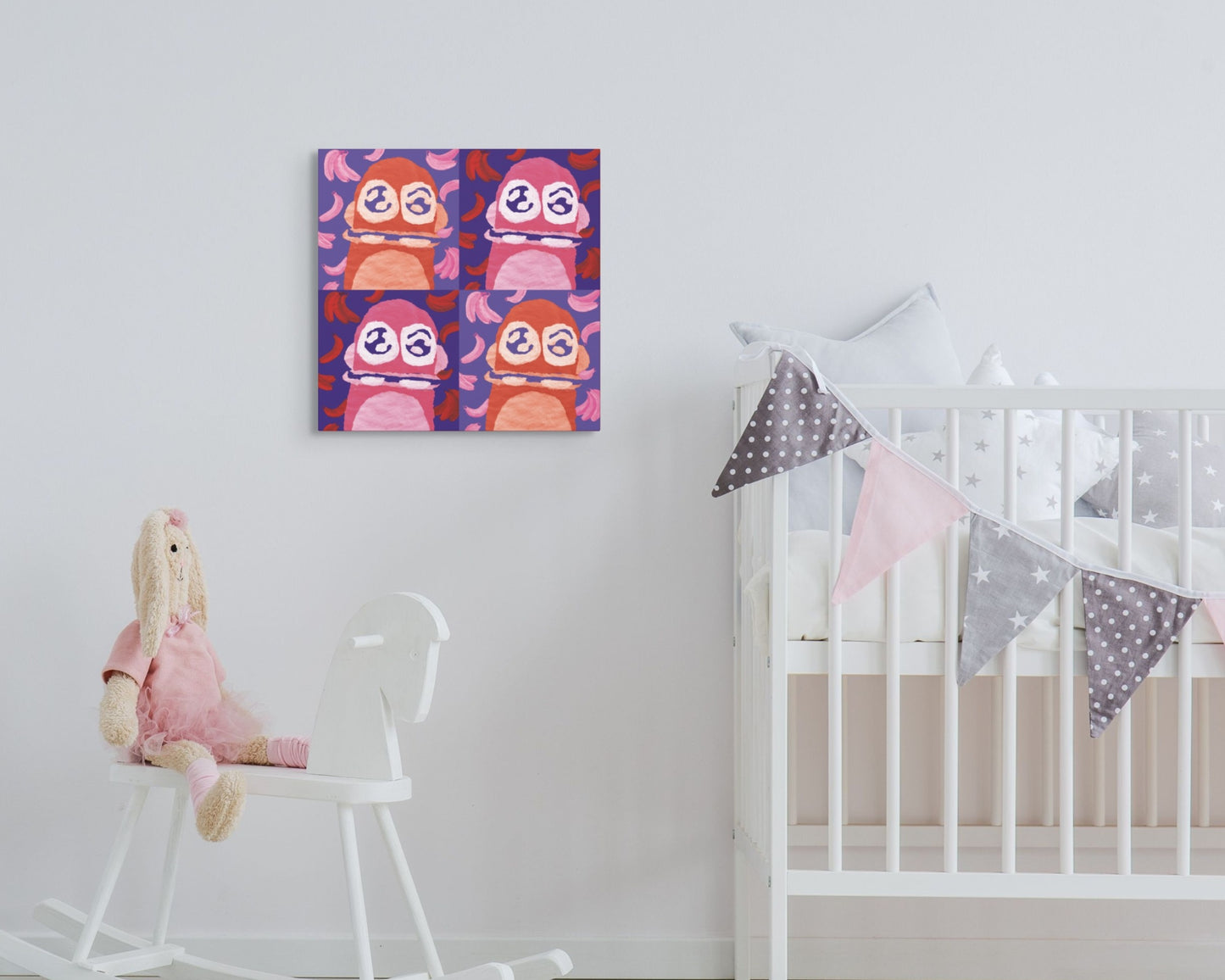 Monkey Mania 4 Canvas 16x16
