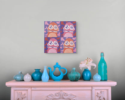 Monkey Mania 4 Canvas 16x16