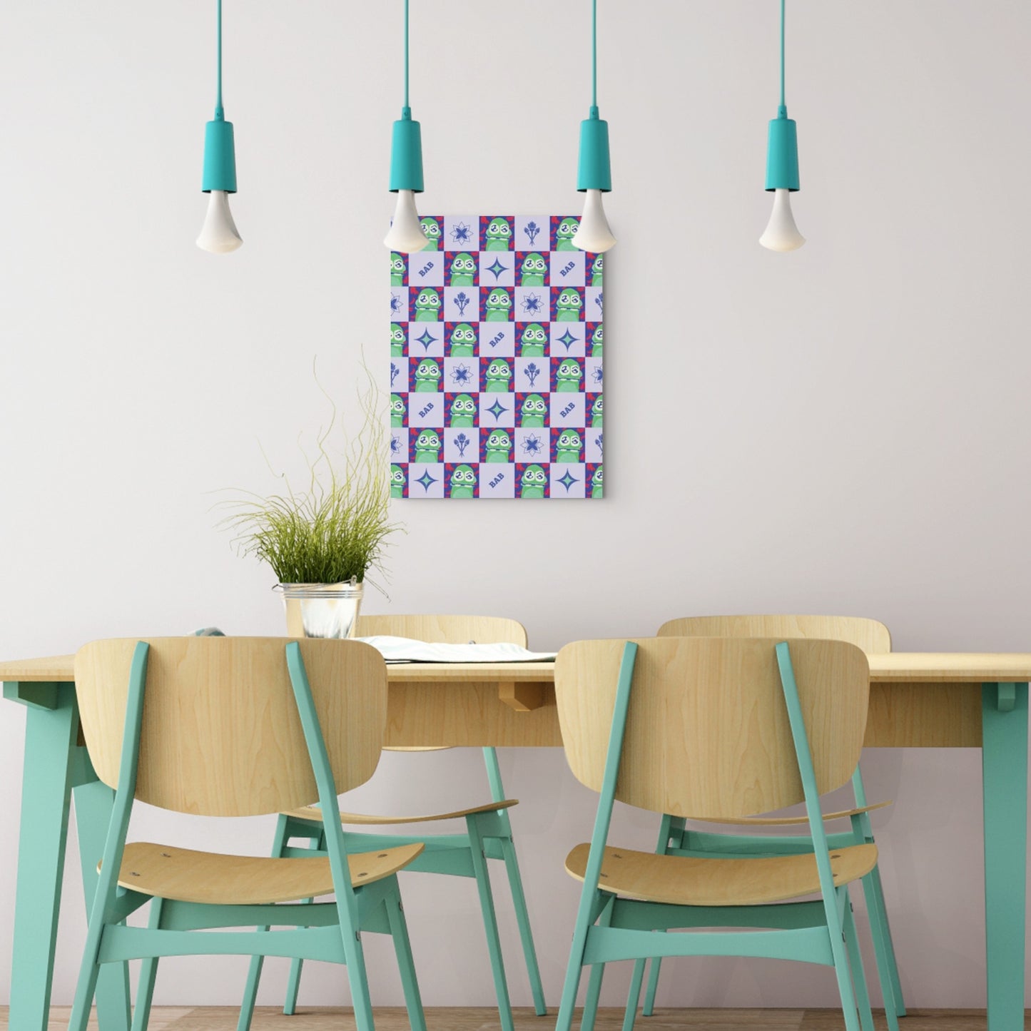 Monkey Mania 3 Print Heritage Sorbet 18x24